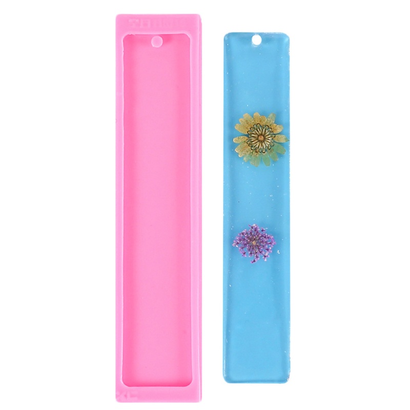 [Hàng mới về] Khuôn silicone làm thẻ đánh dấu sách hình chữ nhật