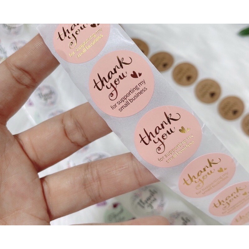 1k 10 sticker thank you siêu đẹp