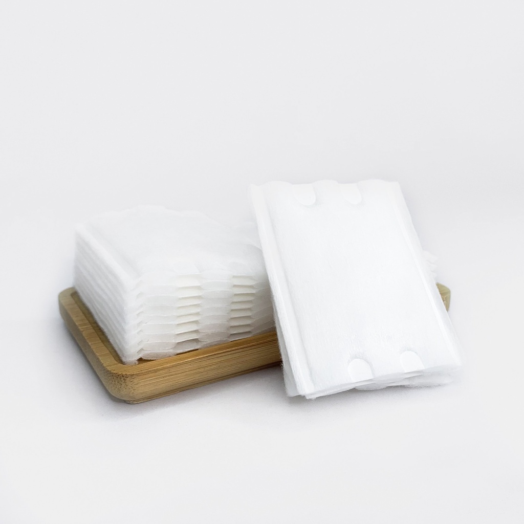 Combo 3 Bông tẩy trang  Slisoft 220 miếng làm từ bông tự nhiên, mềm, mịn, dai an toàn cho mọi loại da.