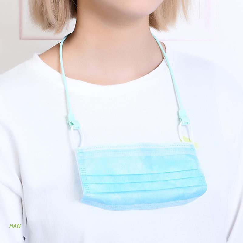 (Hàng Mới Về) Dây Đeo Khẩu Trang Bằng Silicon Có Thể Điều Chỉnh Tiện Dụng