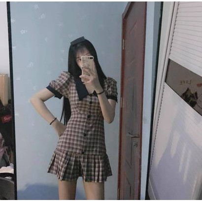 [FREESHIP] Đầm Kẻ Sọc,Váy Kẻ Sọc Nữ Kiểu Pháp Chiết Eo Thon Cho Nữ | BigBuy360 - bigbuy360.vn