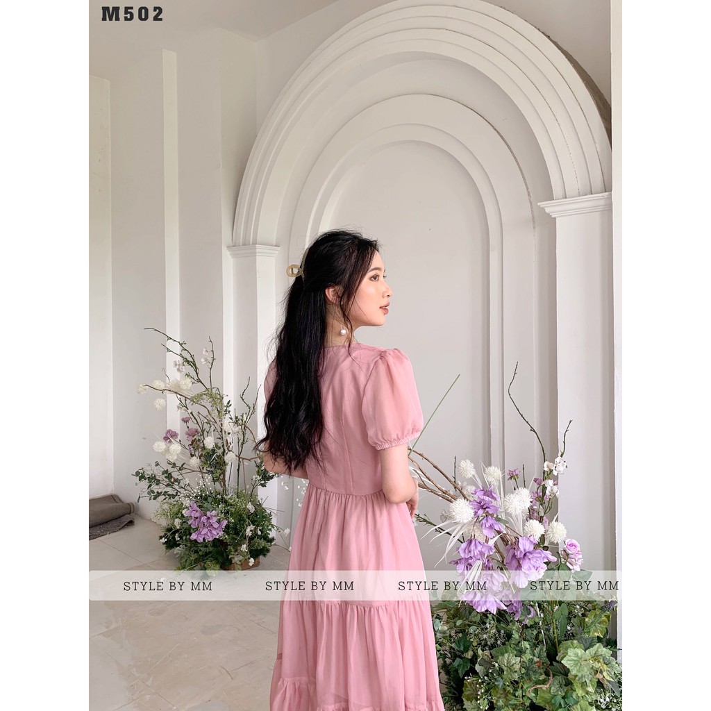 Đầm Thiết Kế, Đầm Suông Dáng Dài Chất Liệu Voan Tơ Mềm Mại Thiết Kế Nhẹ Nhàng Tinh Tế Hàng May 2 Lớp - Style By MM | BigBuy360 - bigbuy360.vn