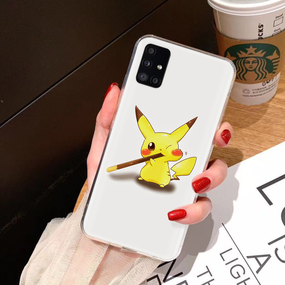 Ốp điện thoại trong suốt hình Pokemon Pikachu cho REALME 3 3I 5 5I 5S 6 6I 6S X2 XT PRO Ta18