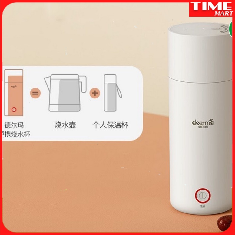 [CHÍNH HANG] Bình đun nước Deerma DEM-DR035 / DR050 đun siêu tốc du lịch hâm sữa [TIME_MART Siêu thị tiện ích gia đình]]