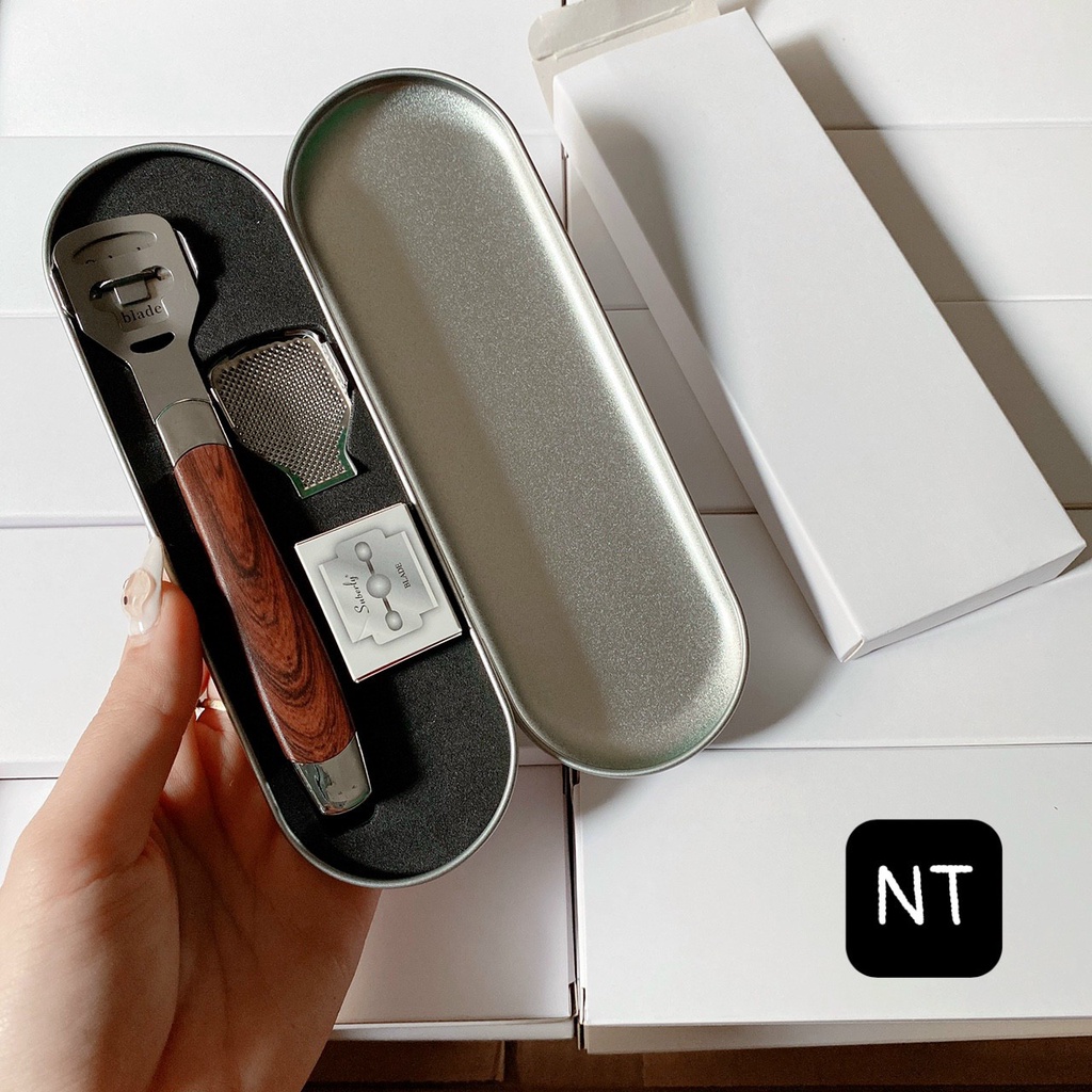 Bộ dụng cụ chà gót chân tẩy da chết bằng thép không gỉ