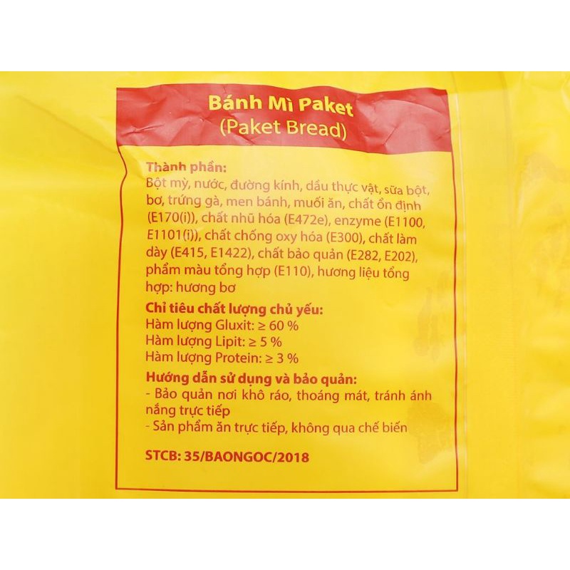 Bánh mì packet Bảo Ngọc 108g