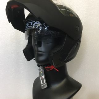 Mũ bảo hiểm fullface moza lật hàm, 2 kính