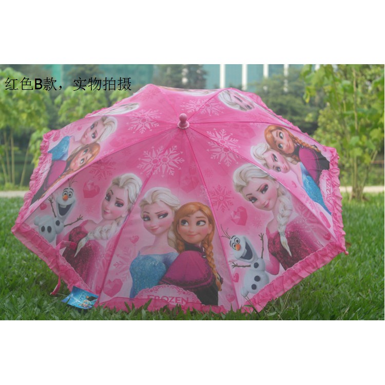 Ô Dù Đi Mưa Cho Bé Hình Elsa và Siêu Nhân