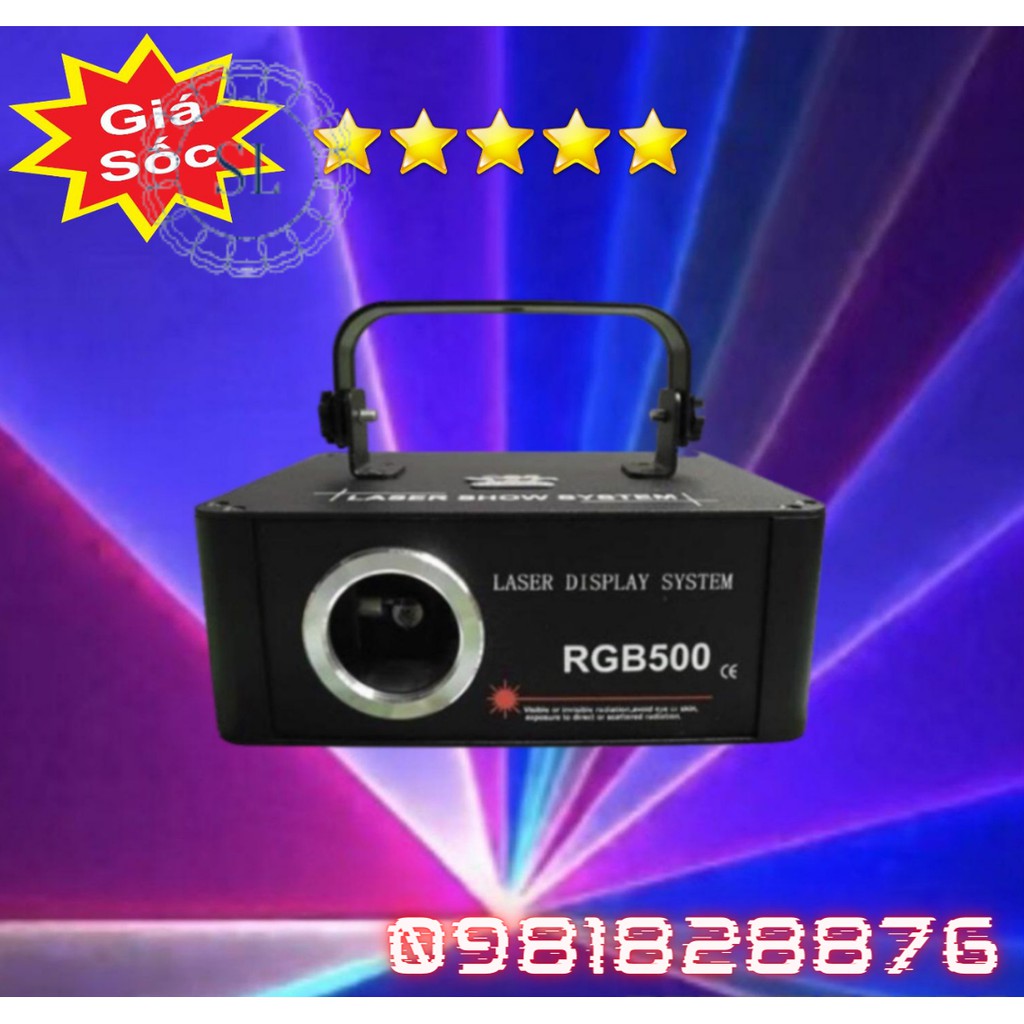 Đèn Laser RGB 500 Quét Tia Cho Phòng Bay Phòng Karaoke Đèn Sân Khấu