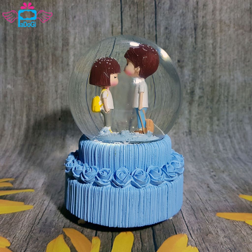 Hộp Nhạc Quả Cầu Tuyết Cặp Đôi Tuổi Teen