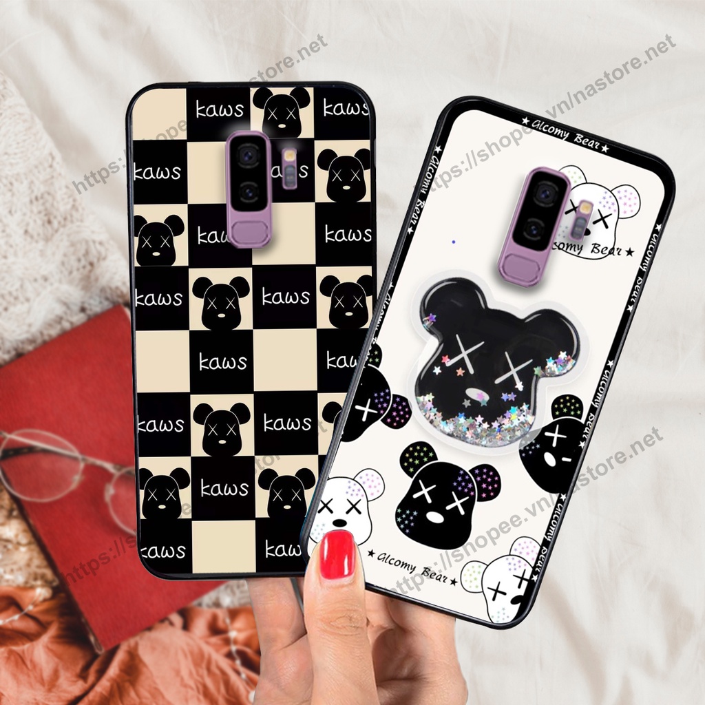 Ốp lưng Samsung S9 / S9 Plus / S9+ trái tim họa tiết caro, mikey họa tiết beabrick kaws cute