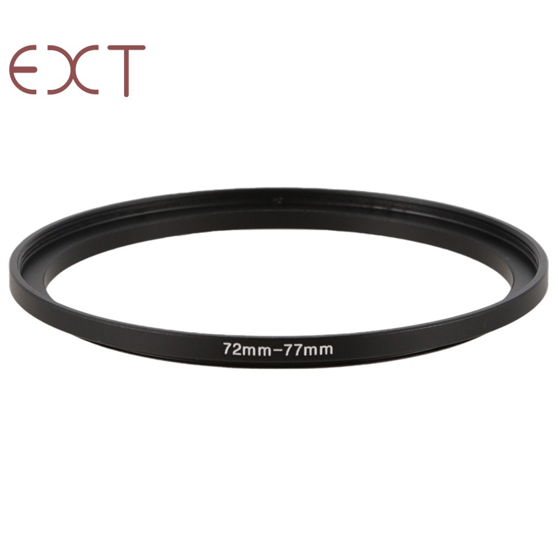 Vòng chuyển đổi ống kính máy ảnh dùng bộ lọc lớn hơn tiêu chuẩn 72mm-77mm bằng kim loại màu đen