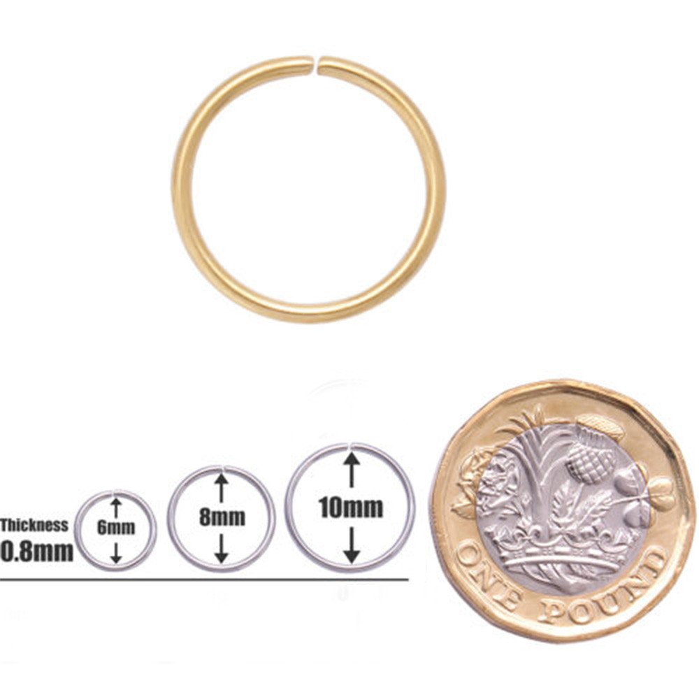 Khuyên Mũi Thiết Kế Hở Bằng Thép Không Gỉ