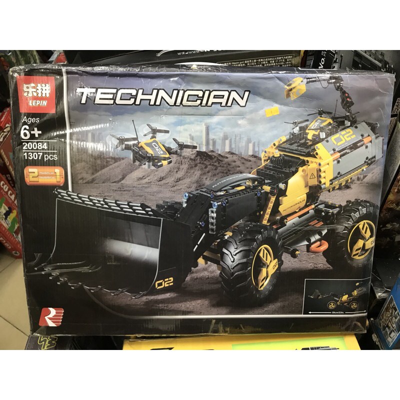 Lego Technic - Lepin 20084 ( Lắp Ghép Máy Thi Công Xúc Đất Tự Động 1167 Mảnh )