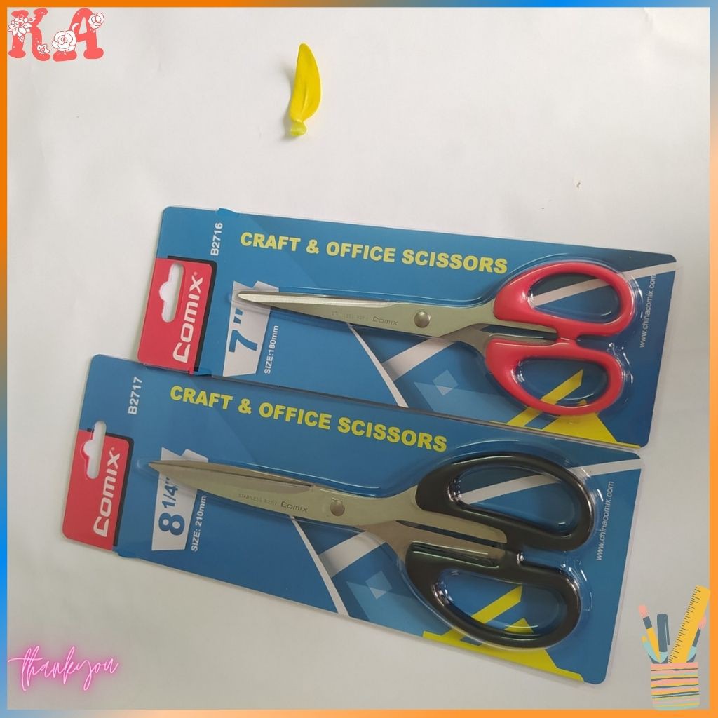 Kéo văn phòng Comix 180mm và 210mm