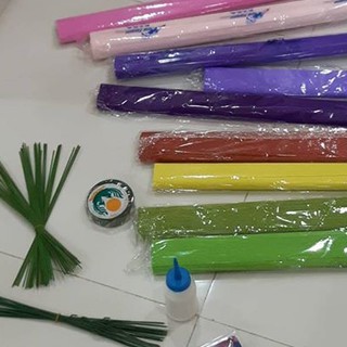 Combo phụ liệu làm hoa giấy 200k