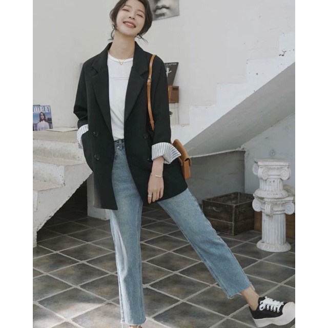 Áo blazer 2 lớp dày 4 nút | BigBuy360 - bigbuy360.vn