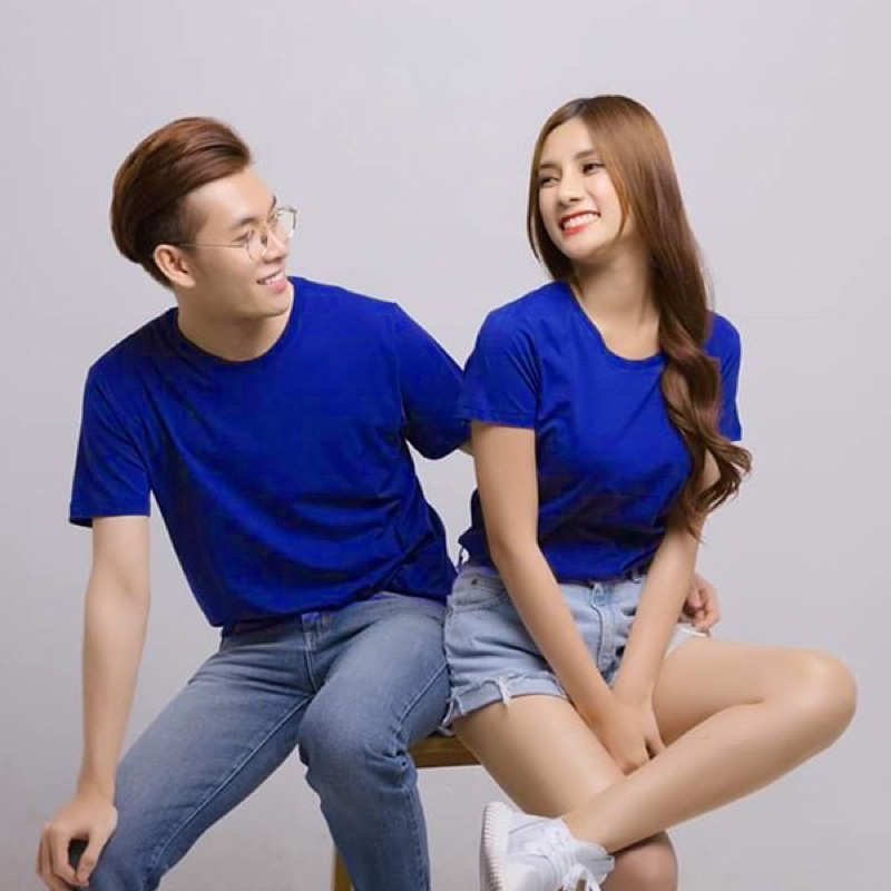 Áo thun trơn nam nữ tay ngắn, áo unisex vải mè, from đẹp giá rẻ đủ size
