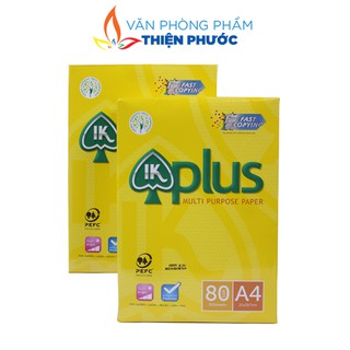 Giấy in a4 ik plus 80gsm dày 500 tờ xuất xứ indonesia thiện phước