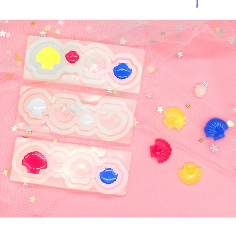 Sa Khuôn Silicon Làm Đồ Trang Sức Hình Vỏ Sò 3D