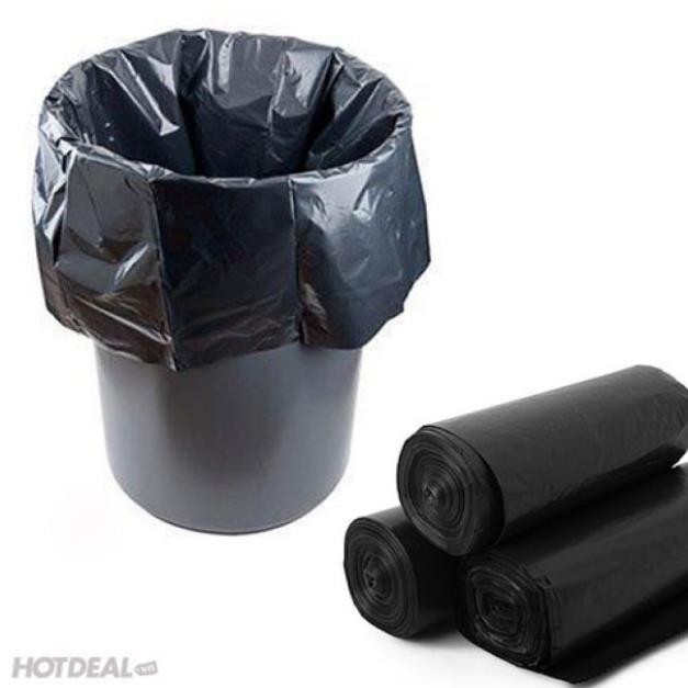 Túi đựng rác size trung - túi tự phân hủy sinh học màu đen