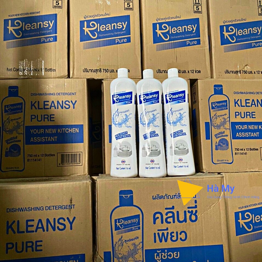 Nước Rửa Chén,Bát Thái Lan Kleansy 750Ml Chính Hãng Không Mùi, An Toàn Cho Da Tay,Có Thể Rửa Được Bình Sữa Trẻ Em