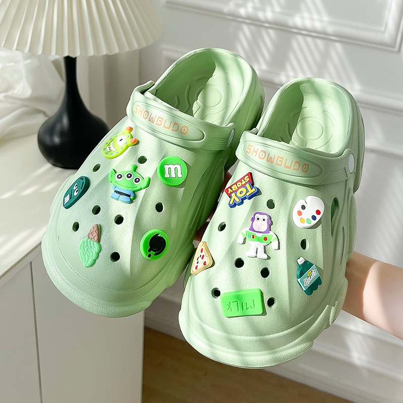 Dép Cross nữ DINOs trơn siêu cấp (kèm sticker ngẫu nhiên) siêu nhẹ êm chân chống chịu nước