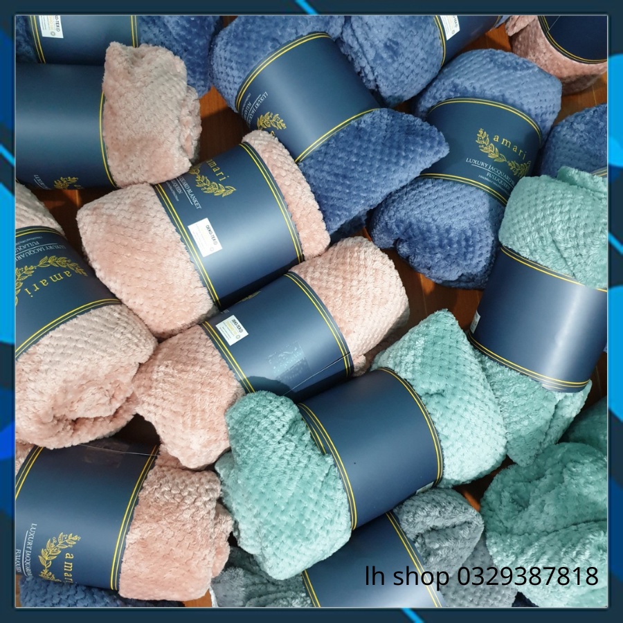 Chăn tuyết nhung vân tổ ong,Mền nhung tuyết hè thu vân ong cao cấp siêu mềm mịn kích thước 1m8x2m