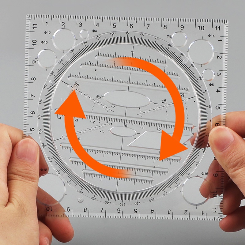 1 Thước Đo Đa Năng Hình Tam Giác Tiện Dụng Chất Lượng Cao