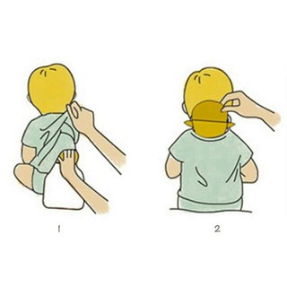 Khăn thấm mồ hôi lưng cho bé