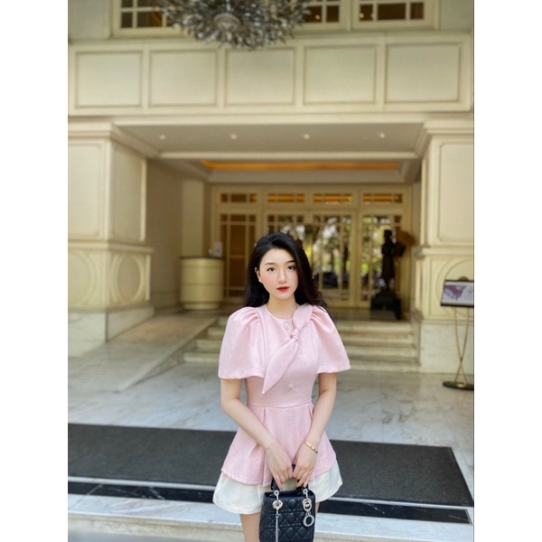 Pandora Top 🌸 Áo chất text đính nơ tiểu thư chất mặc hè (Lưu ý mô tả sản phẩm) | BigBuy360 - bigbuy360.vn