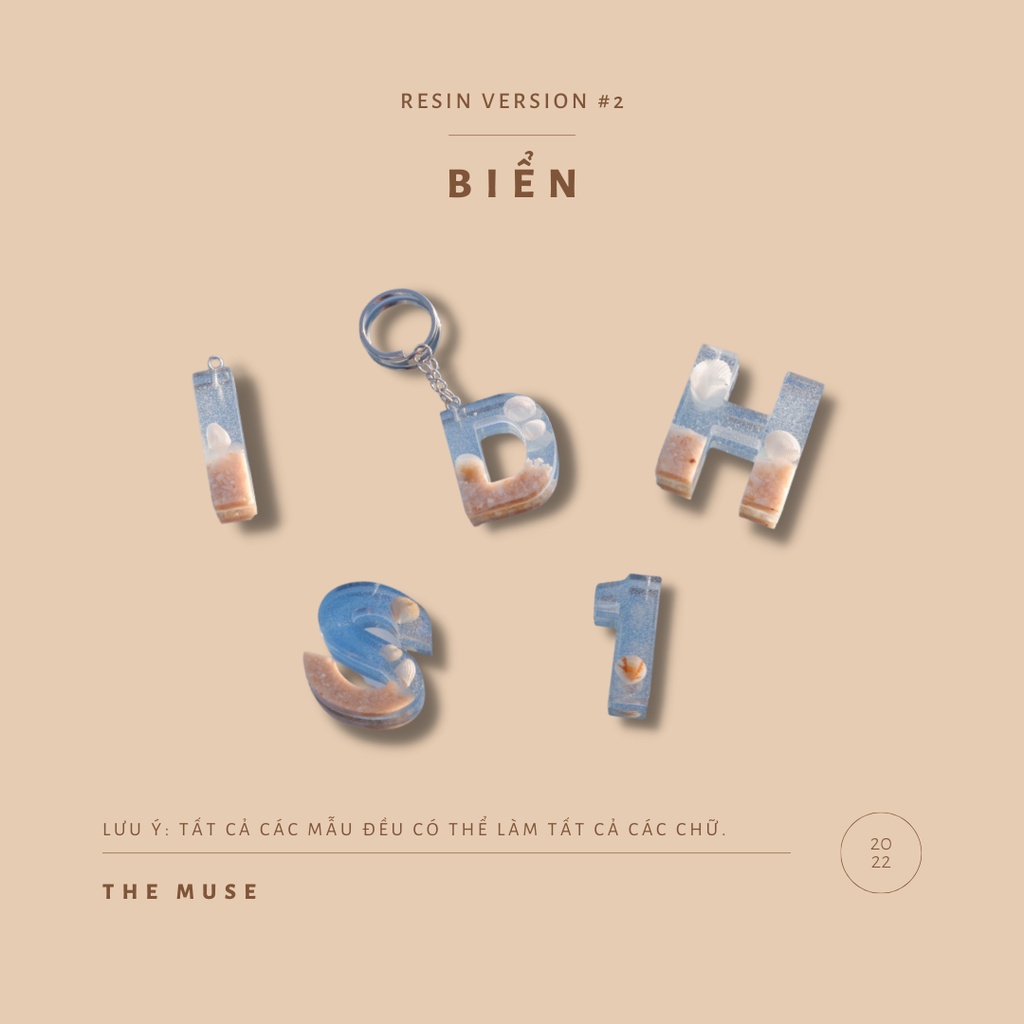 Móc khóa Resin THE MUSE Biển Edition