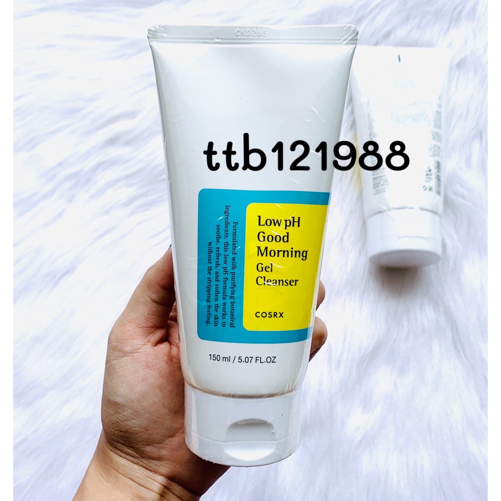 Sữa Rửa Mặt Cosrx Low pH Good Morning Gel - Salicylic Acid Daily Gentle Cleanser150ml - 50ml [Xanh - Đỏ]
