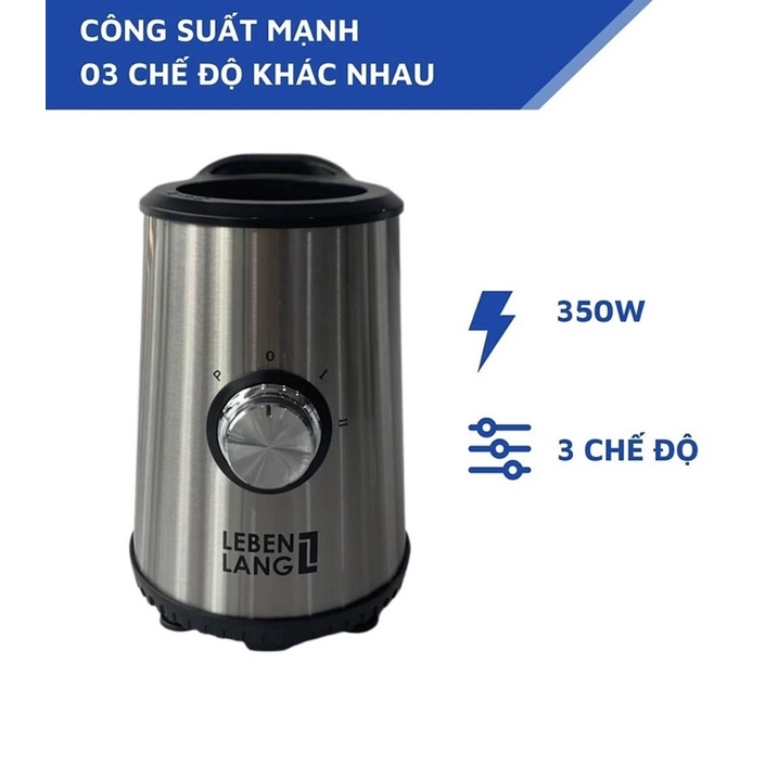 [LEBEN LANG] MÁY XAY SINH TỐ CẦM TAY (2 BÌNH CHỨA ) - LBSP8648