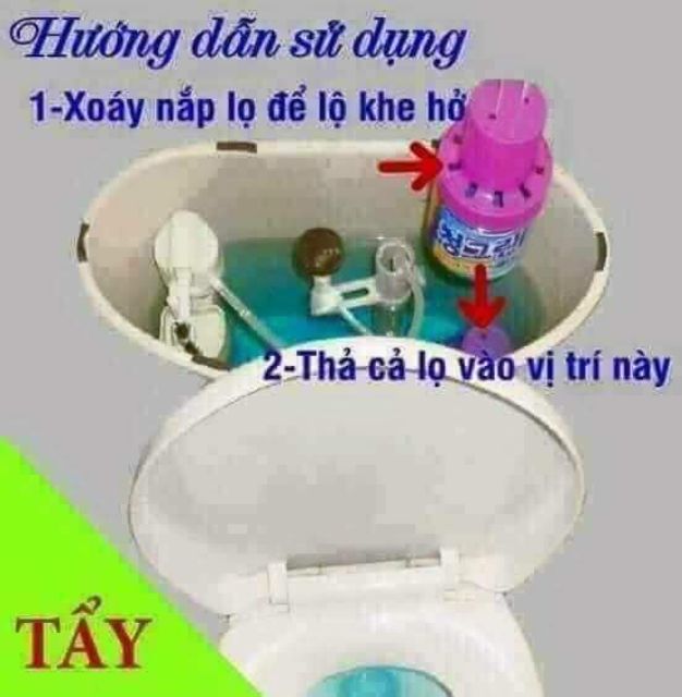 Lọ tẩy bồn cầu khử mùi diệt khuẩn Hàn Quốc