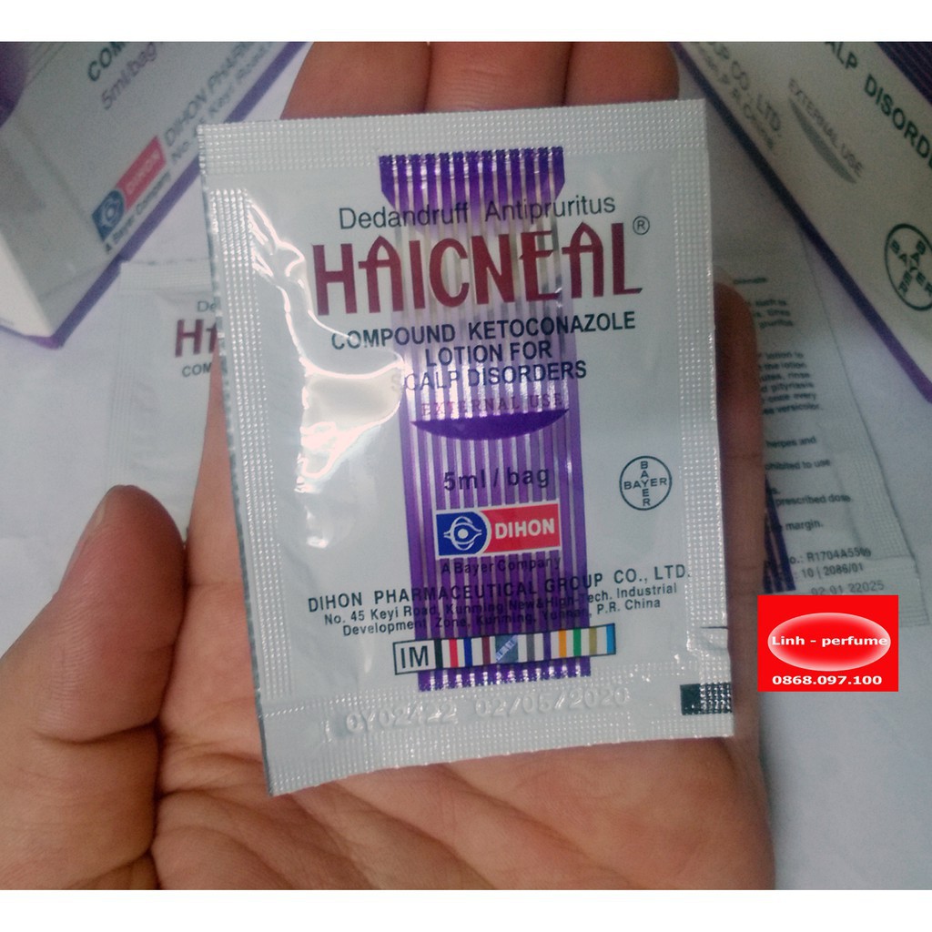 10 Gói Dầu Gội Haicneal chống Gàu.(hạn sử dụng tới 26/04/2021)