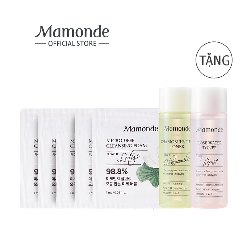 [HB GIFT] Bộ sản phẩm Mamonde giúp làm sạch sâu và cân bằng cho da nhạy cảm