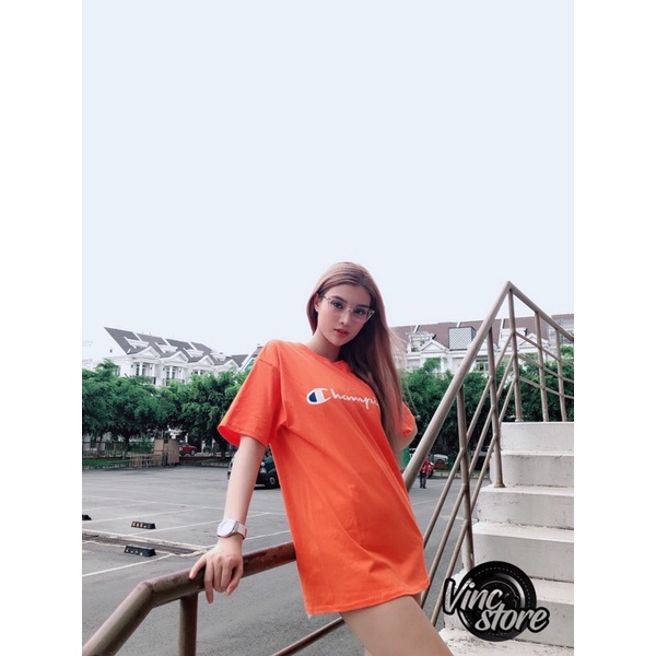 Áo thun CHAMPION Printed Logo tagless unisex Chính Hãng
