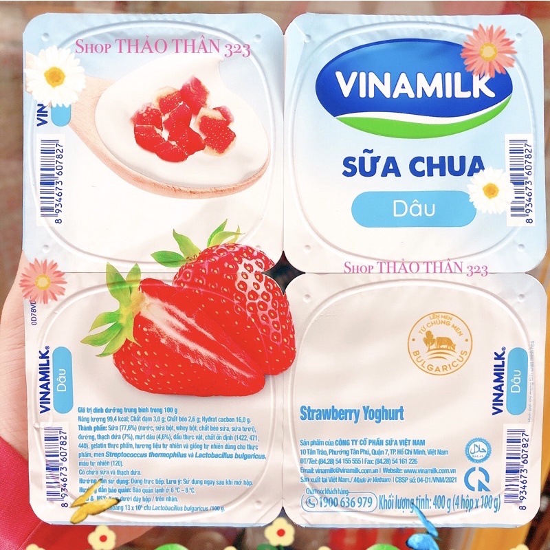 Sữa Chua Vinamilk Có Đường/Ít Đường/ Không Đường / Trái Cây