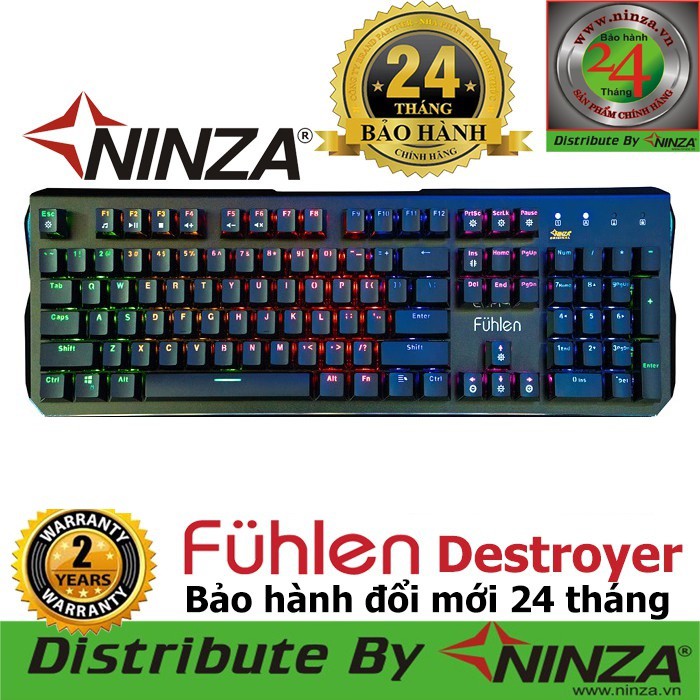 Phím cơ Fuhlen Destroyer mới 2020 ko có kê tay bh 2 năm | BigBuy360 - bigbuy360.vn