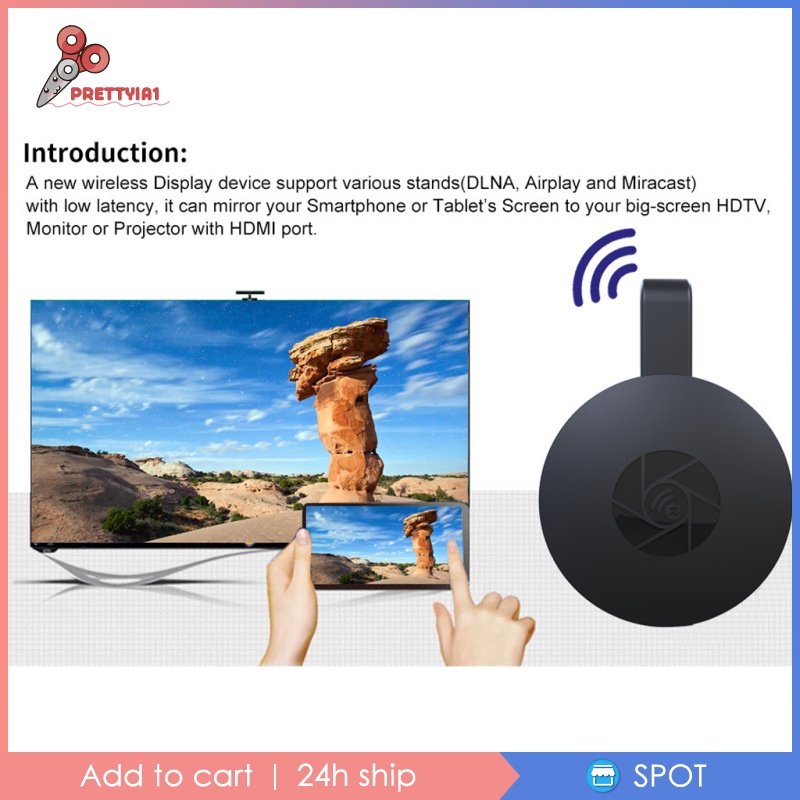 Thiết Bị Chia Sẻ Hình Ảnh Qua WiFi Không Dây HDMI 4K Prettyia1