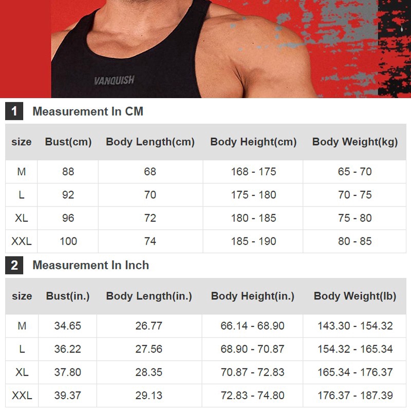 VQ Men's Cotton Sports Vest Gym Fashion Training Casual Tank Tops