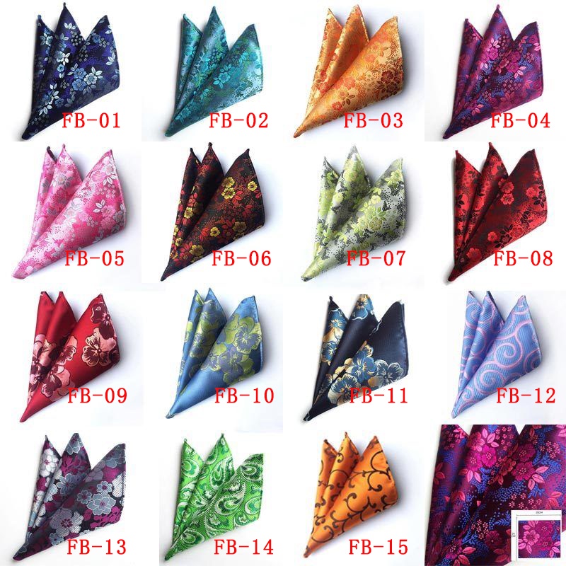 Khăn Tay Bỏ Túi Họa Tiết Hoa Chất Lượng Cao Cho Nam