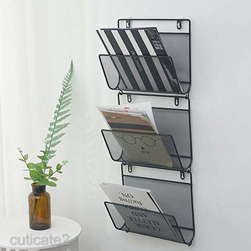 Giá Sắt Gắn Tường Đựng Sách Báo Tiện Dụng