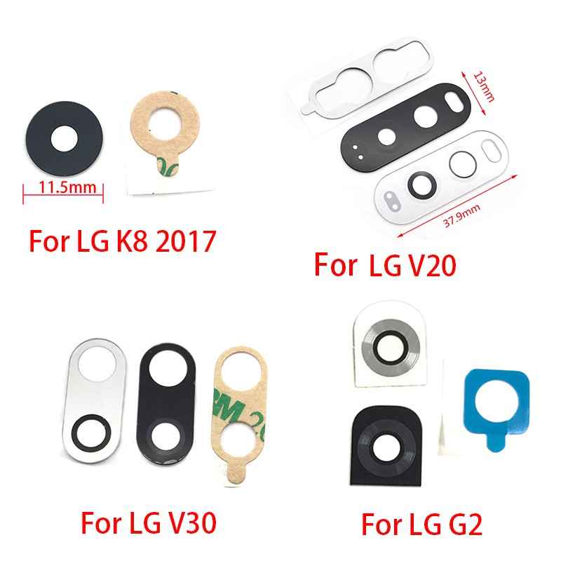 Set 2 Kính Cường Lực Cho Camera Sau Điện Thoại Lg K51 K62 Plus V20 V30 G2 G5 G6 G7 Q6 K8 2017