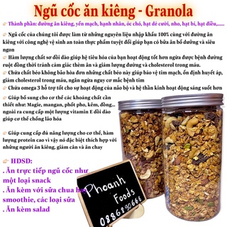 Ngũ cốc - Granola ăn kiêng hũ 500r