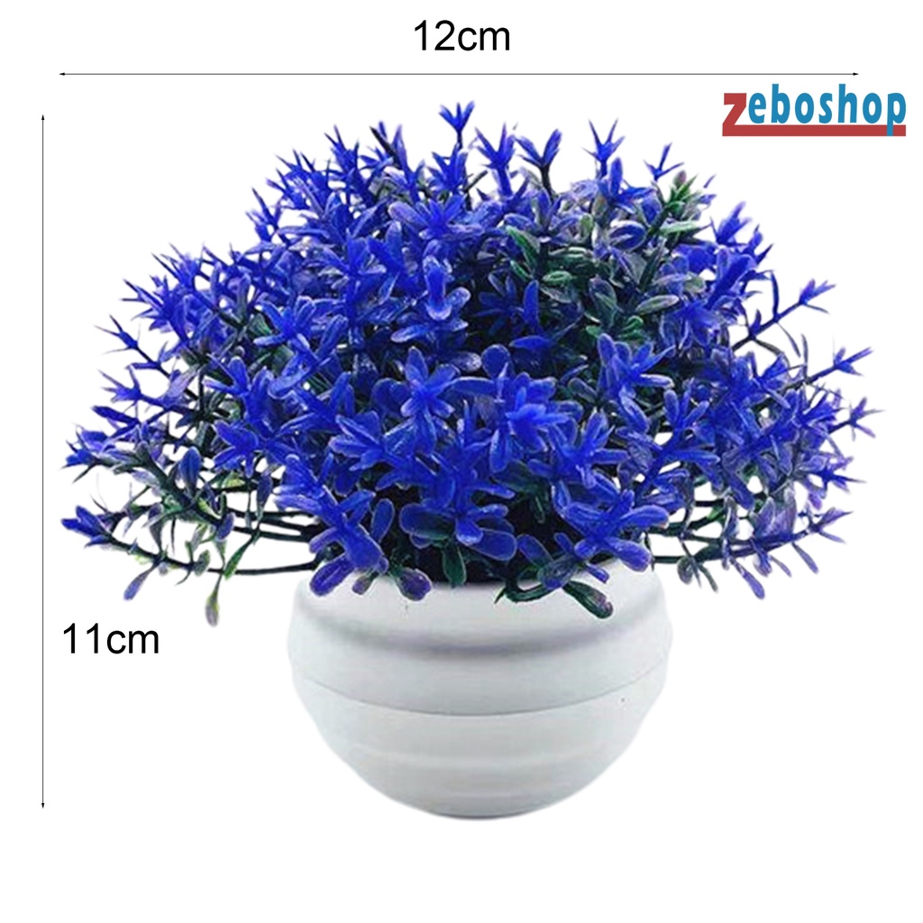 1 Bộ Chậu Cây Cỏ Nhân Tạo Bằng Nhựa Để Bàn Trang Trí Ngoài Trời