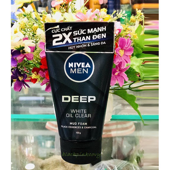 Sữa rửa mặt nam NIVEA Men Sửa rửa mặt nam giới SRM Nivea men Bright 8H/Extra White/Detox Mud 100g