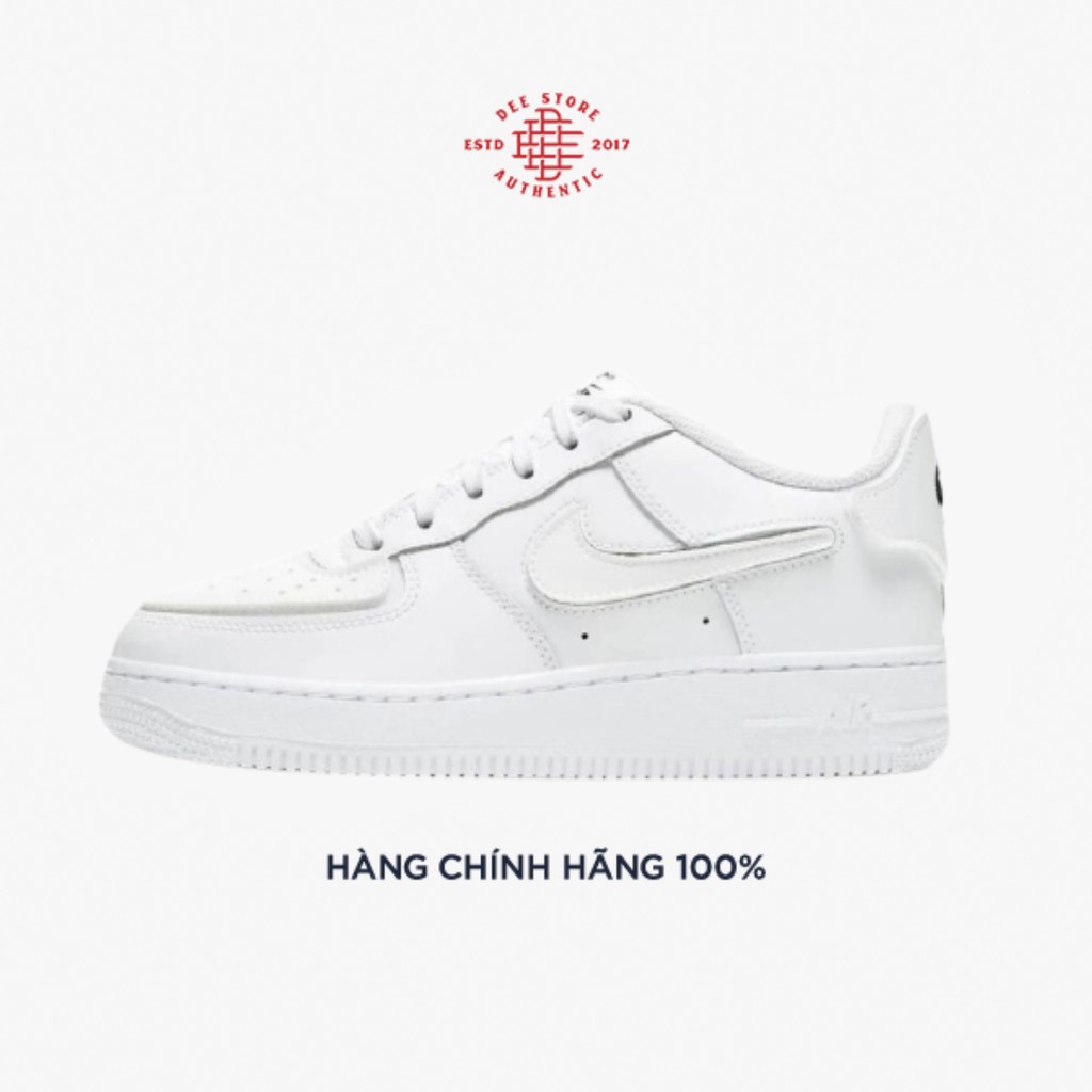 Giày Sneaker Thể Thao Nam Nữ Nike Air Force 1/1 GS ‘White’ (custom)