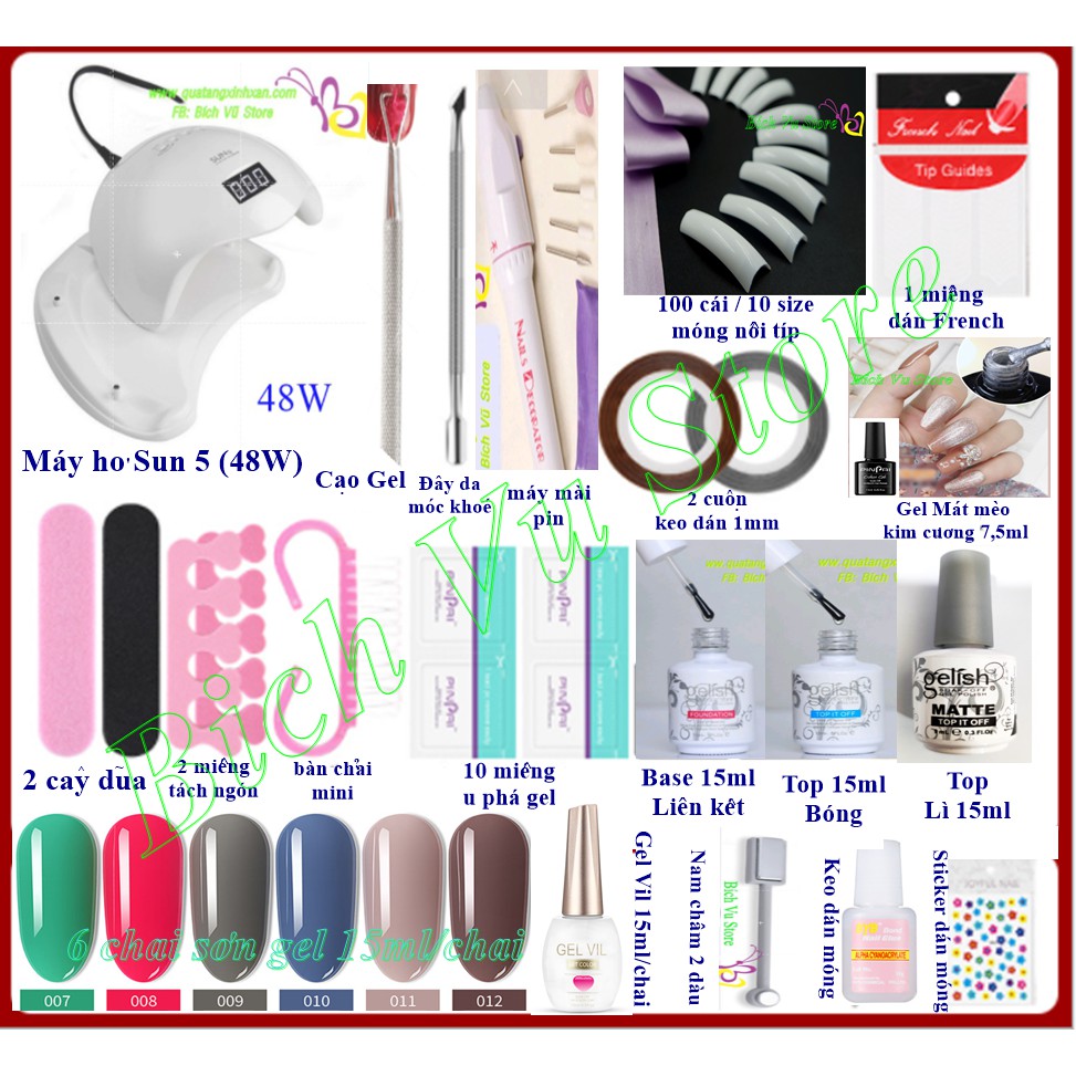 combo sét dụng cụ nail 36 món